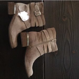 Vince Camuto Webey Moto Bootie in Foxy Verona